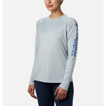 Columbia Sweater Dames, PFG Tidal II Long Sleeve Grijs Blauw, 62CWSQHYO